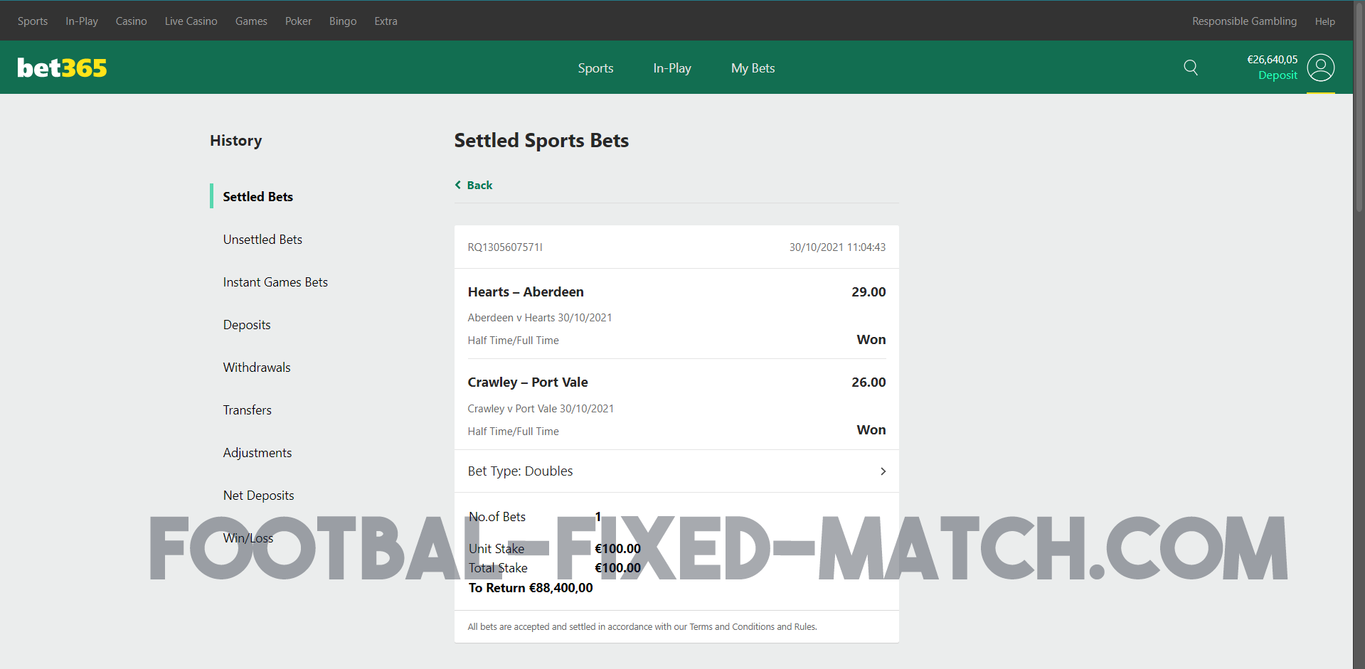HT FT FIXED MATCHES