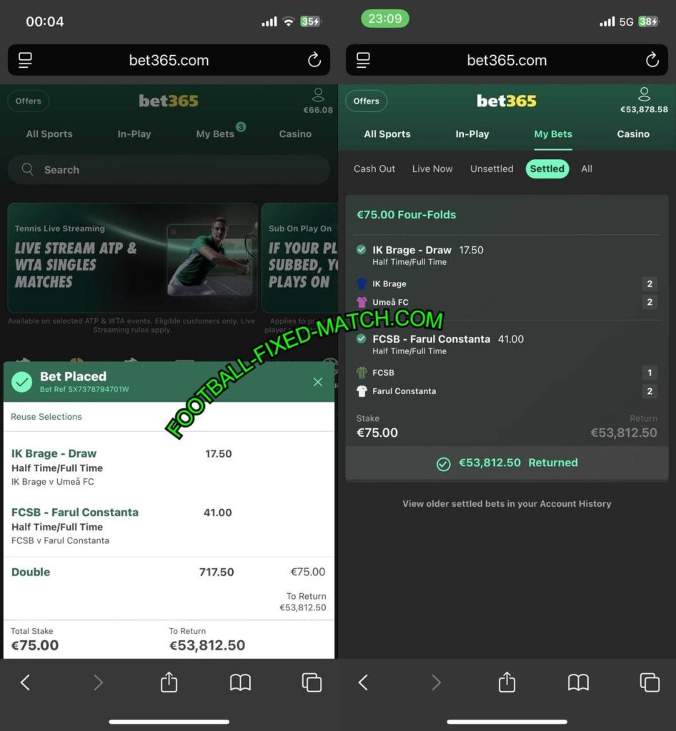 FOOTBALL BET365 FIXED MATCHES TIPS 12 21