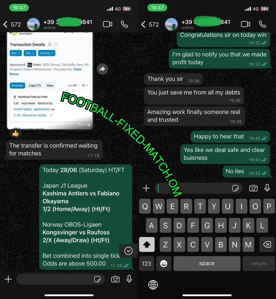 WHATSAPP FOOTBALL FIXED GAMES TIPS