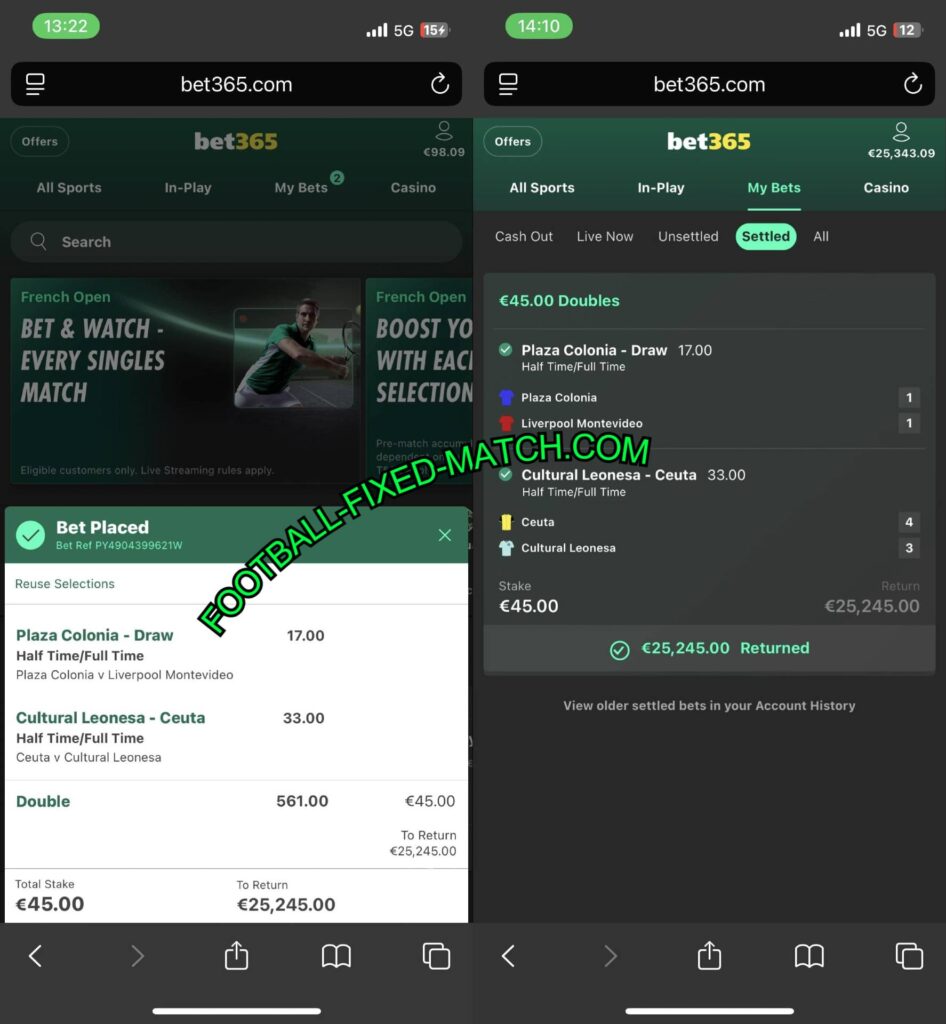 football bet365 fixed games htft