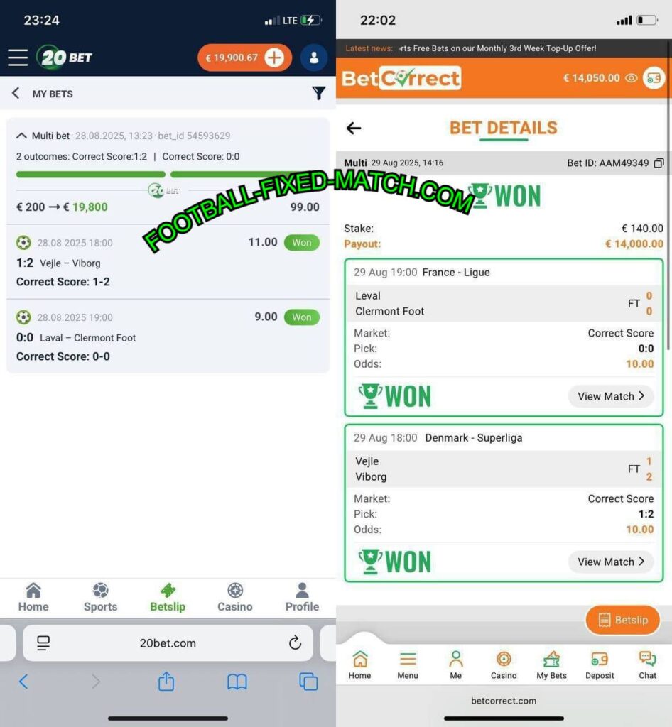 20BET CORRECT SCORE BETTING TIPS