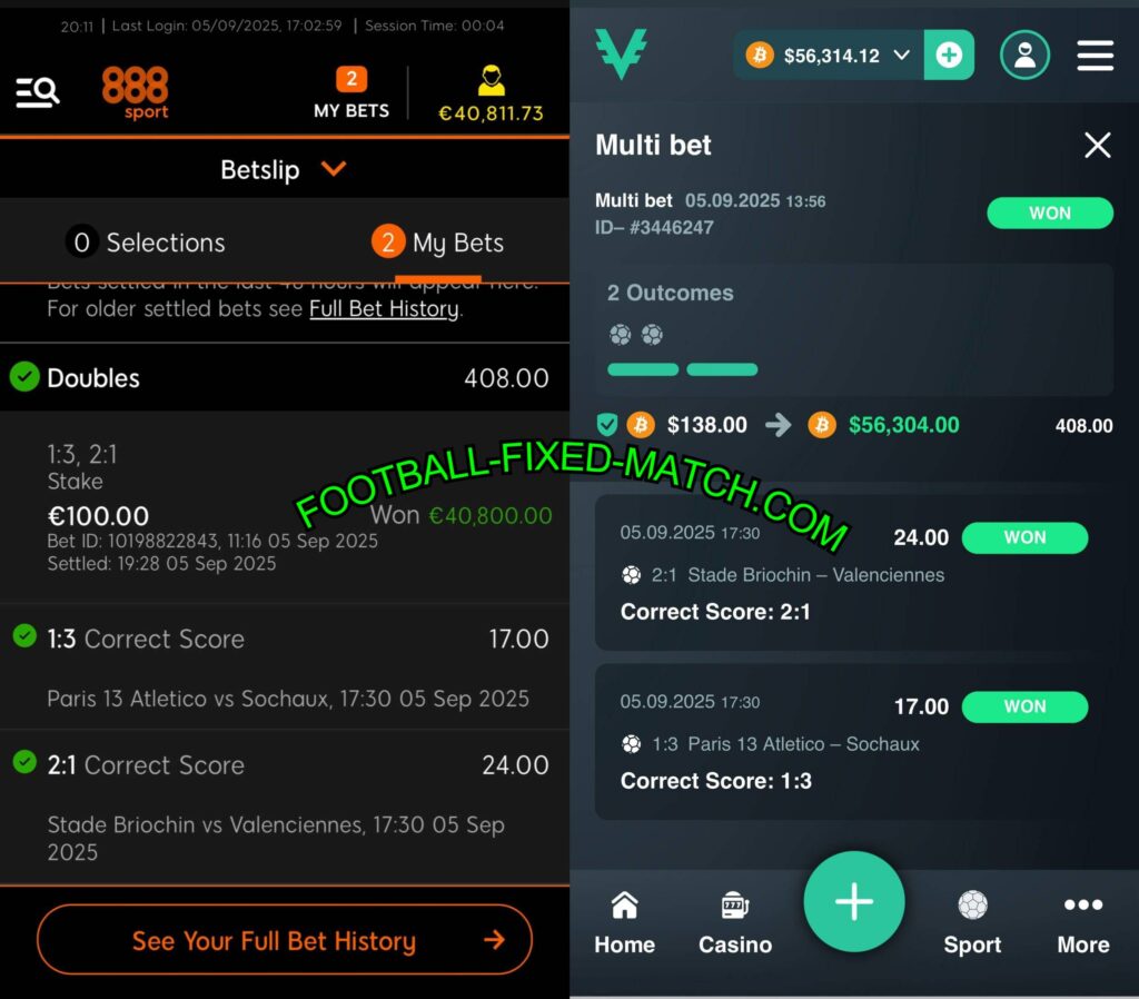 888 FIXED MATCHES TIPS