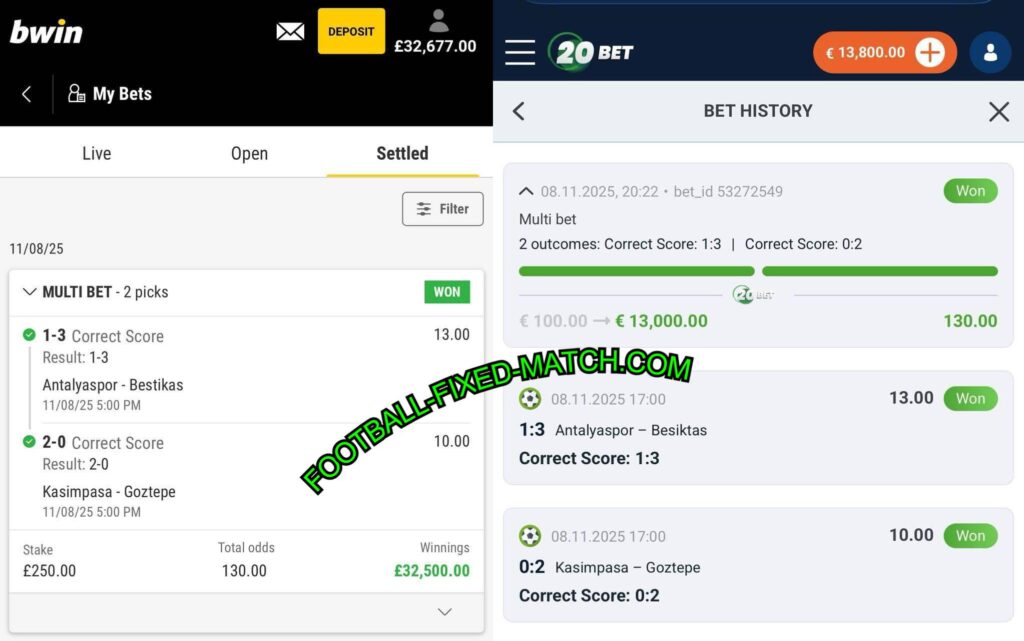 BWIN FOOTBALL FIXED MATCHES TIPS