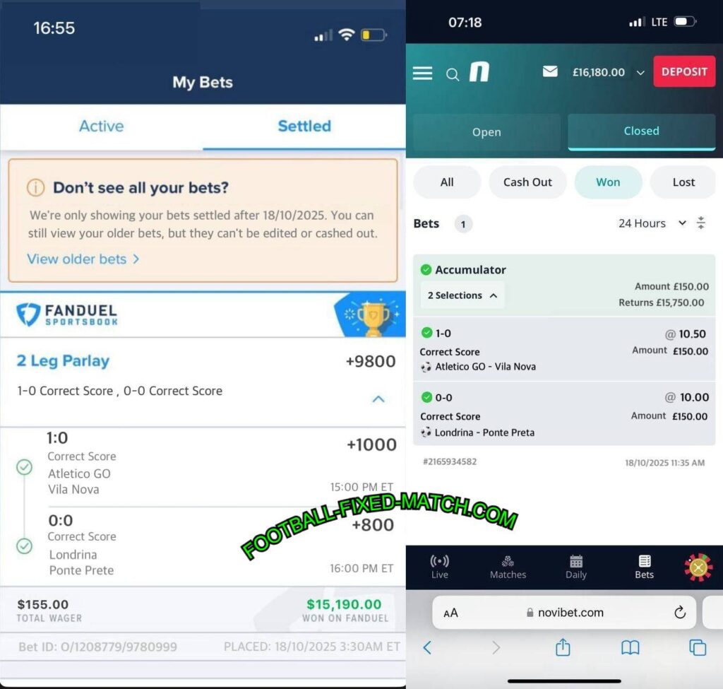 FANDUEL FIXED MATCHES TIPS