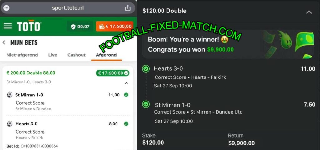 Toto Sport Fixed Matches Tips