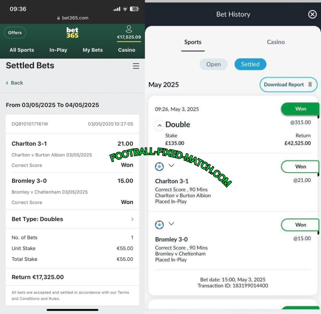 bet365 correct score soccer fixed tips