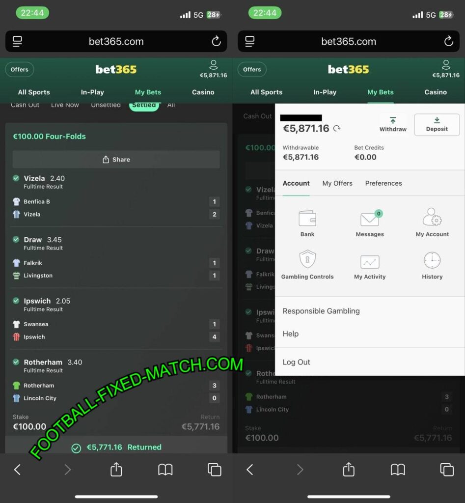 SOCCER VIP FIXEED TIPS 1X2