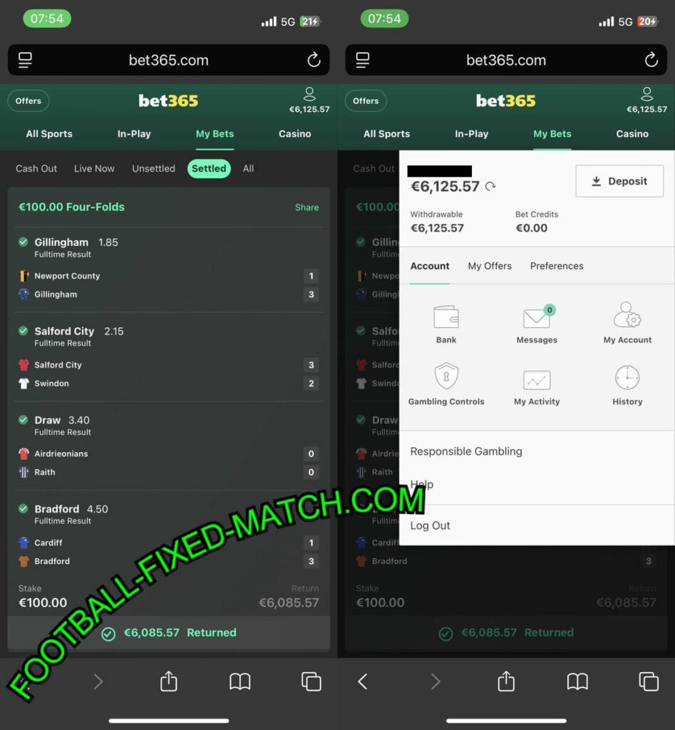 VIP FOOTBALL FIXED GAMES 1X2 TIPS