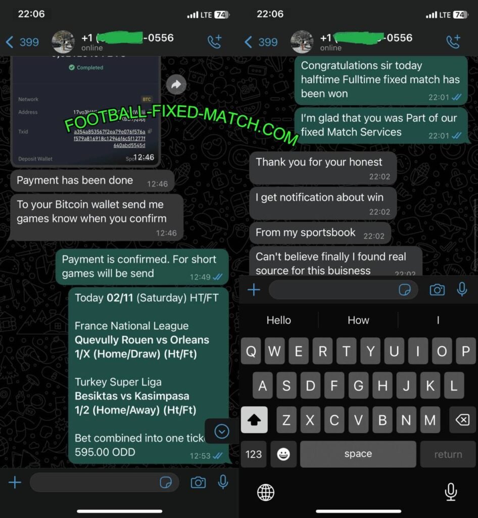 WHATSAPP FIXED FOOTBALL GAMES