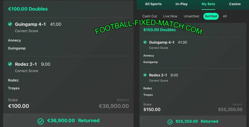 BET365 FOOTBALL FIXED MATCHES