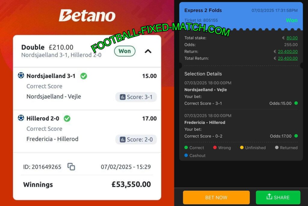 BETANO FOOTBALL FIXED MATCHES BETTING TIPS