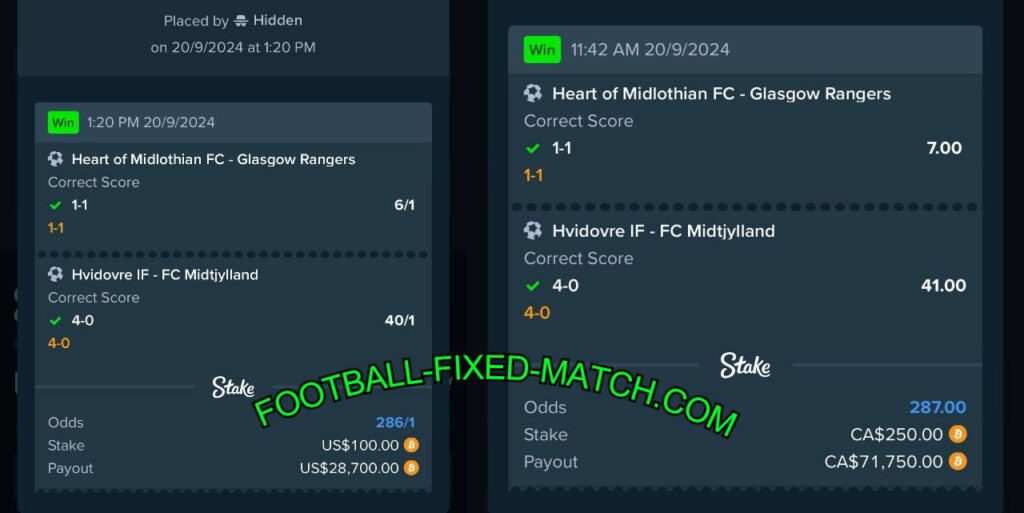 STAKE FOOTBALL FIXED MATCHES