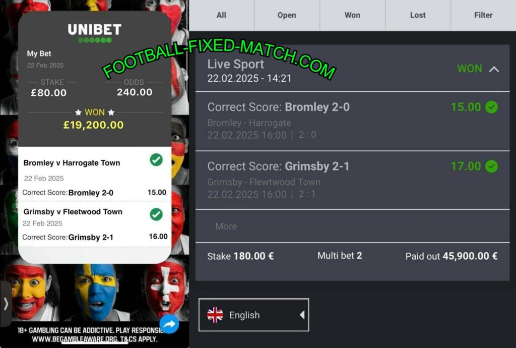 UNIBET FIXED MATCHES TIPS