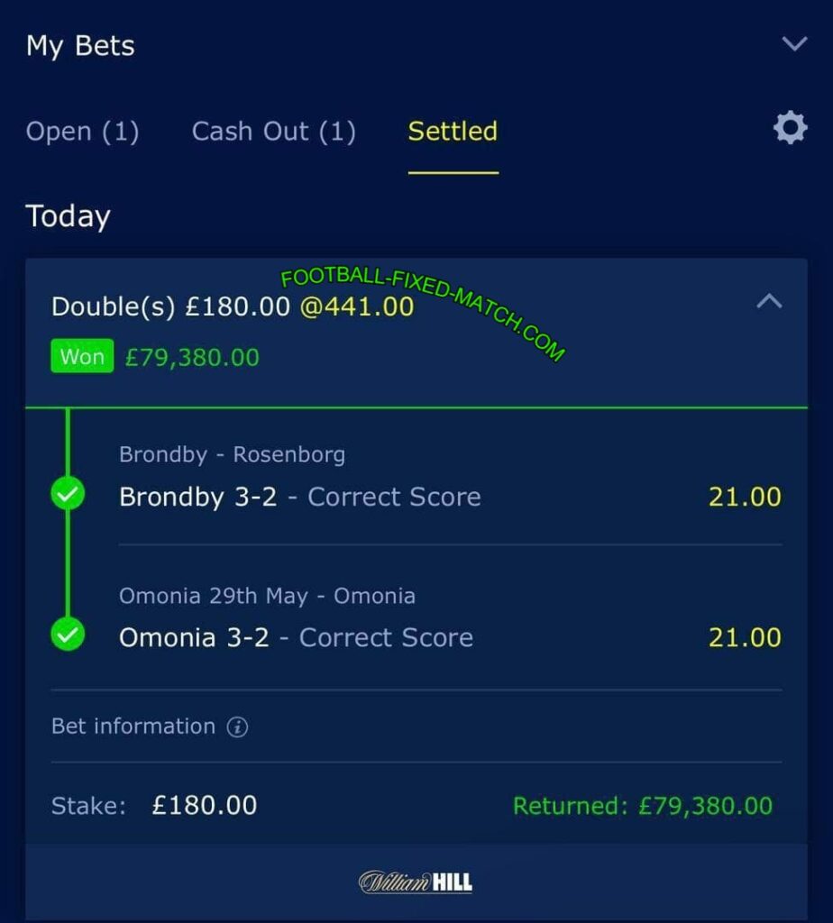 WILLIAM HILL FOOTBALL FIXED BETTING TIPS