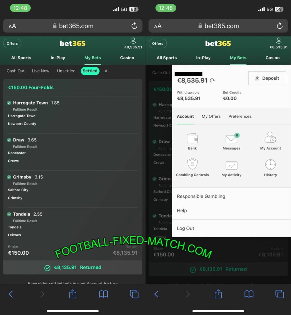 VIP FIXED FOOTBALL MATCHES BET 1X2