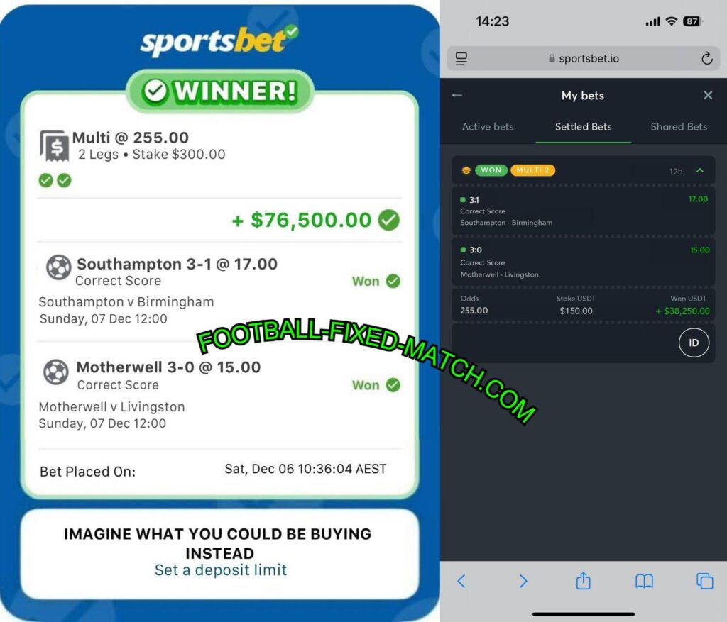 SPORTSBET FIXED MATCHES TIPS