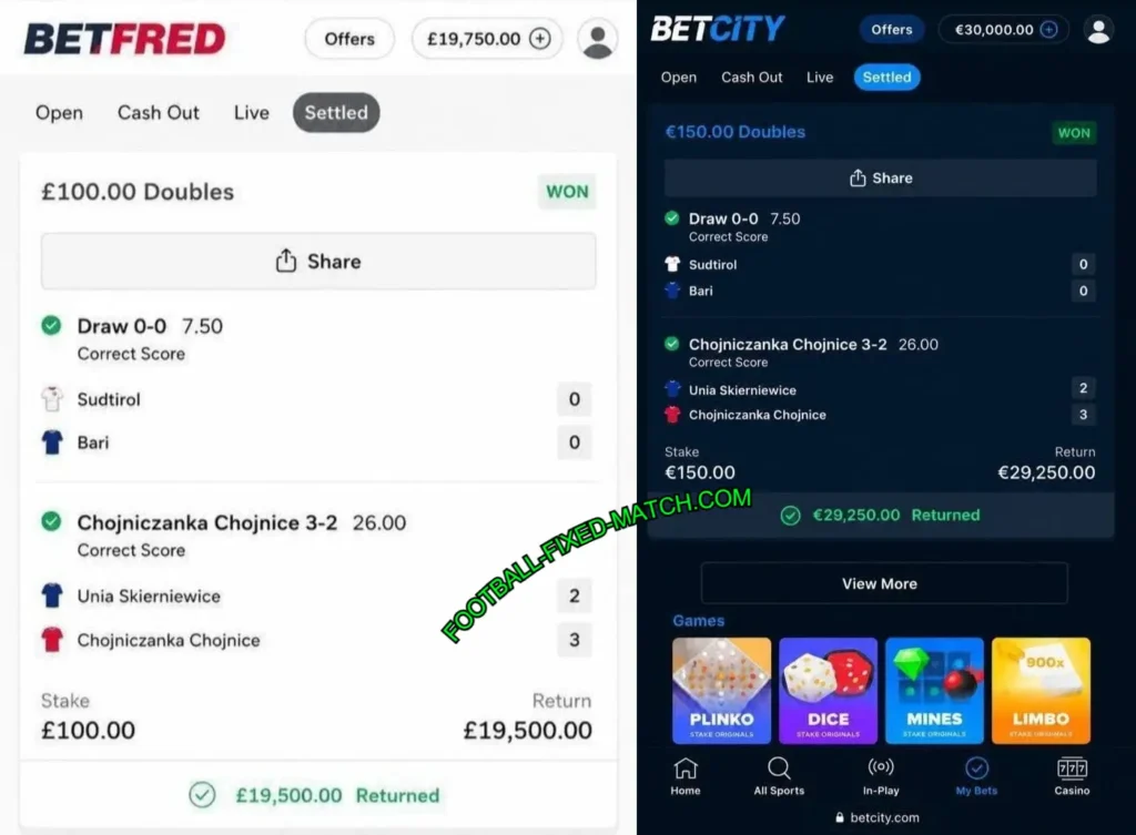 BETFRED CORRECT SCORE FIXED TIPS BETFRED CORRECT SCORE FIXED TIPS