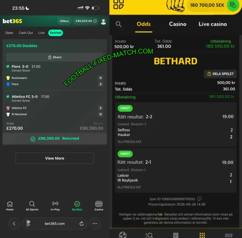 BETHARD SAFE CORRECT SCORE MATCHES BETHARD SAFE CORRECT SCORE MATCHES