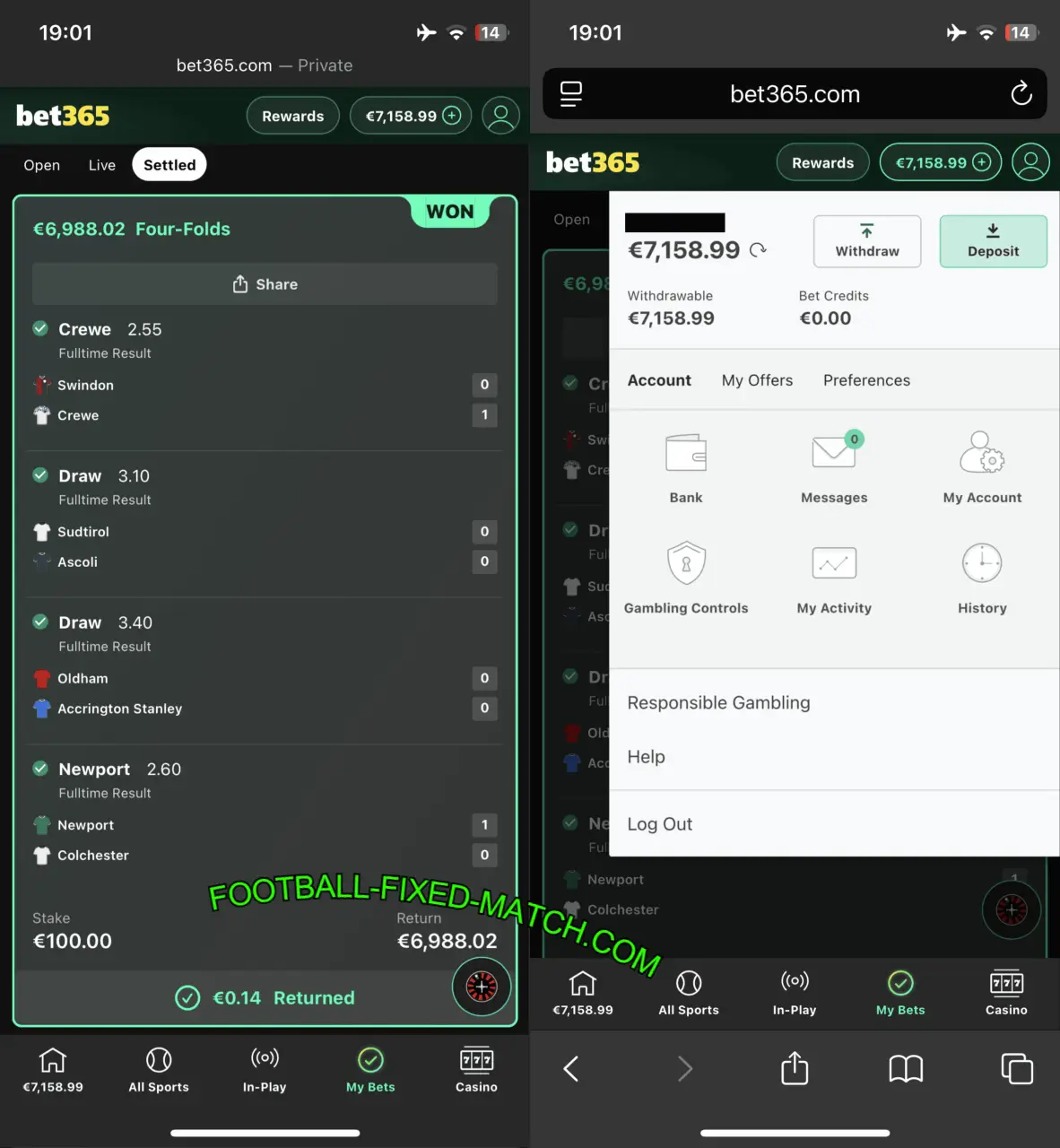 FOOTBALL VIP FIXED MATCH 1X2 FOOTBALL VIP FIXED MATCH 1X2
