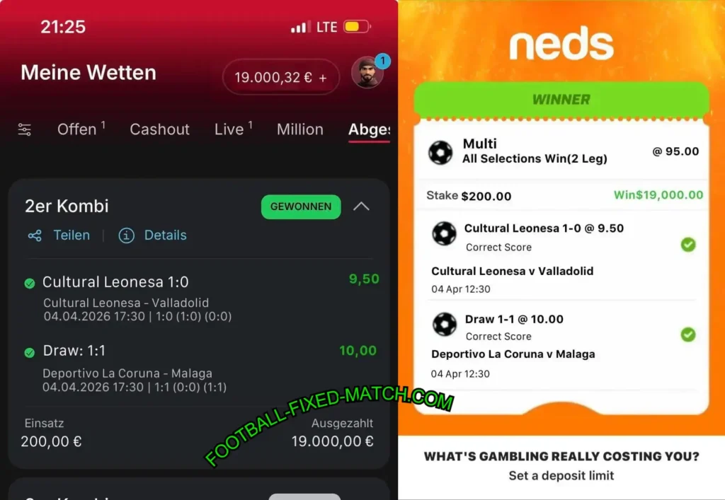 TIPICO CORRECT SCORE FIXED MATCHES TIPICO CORRECT SCORE FIXED MATCHES