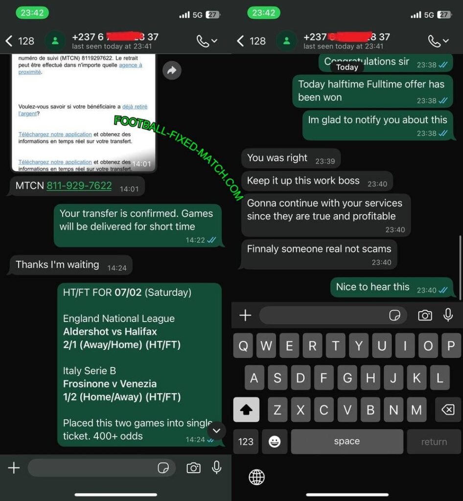 WHATSAPP FOOTBALL FIXED MATCH WHATSAPP FOOTBALL FIXED MATCH